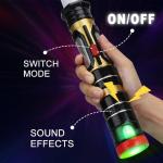 AuntyFey 2 Pack Light Up Saber, Light Up Saber for Kids, Retractable Light Up Sword Kid Set,Toy Light Sword for Kids Boy 3-8, Dual Light Up Sabers for Kids Adults, Light Savers Party Toy