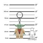 LEGO Star Wars Large 2.25 Inch Tall Figure Key Light - Yoda (KE11H), Bag Charm with LED Light
