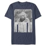 Star Wars Men’s Regular Vintage Inspired Graphic Tees T-Shirt, Premium Navy Heather, Large