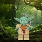 LEGO Star Wars Large 2.25 Inch Tall Figure Key Light - Yoda (KE11H), Bag Charm with LED Light