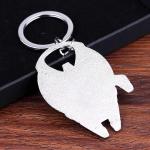 Millennium Falcon Keychain, Star Key Chain, Wars Bottle Opener, Rebel Alliance Keyring, Pewter Silver, Large