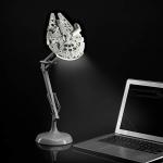 Paladone Millennium Falcon Posable Desk Lamp - Officially Licensed Disney Star Wars Merchandise - Star Wars Light Decor and Gifts for Men