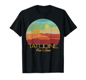 Star Wars Tatooine Postcard Fun in the Sun Vintage Disney+ T-Shirt