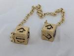Custom 3d Stuff Antiqued Weathered Metal Han Solo Smuggler's Dice with box