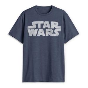 Star Wars Men's Simplest Logo Graphic Tee, NAVY HEATHER, LARGE
