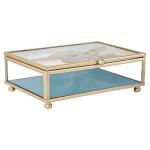 STAR WARS The Mandalorian Grogu OOOOO SHINY! Gold Trim Glass Jewelry Box, Officially Licensed