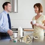 Wars Coasters for Drinks,6 PCS Funny Coasters Set with Coaster Holder,Stone&Cork for Coffee Table,Cute for Home Decor, Merchandise Show Gifts