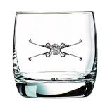 Star Wars Glass Set - X-Wing & TIE Fighter - Collectible Gift Set of 2 Cocktail Glasses - 10 oz Capacity - Classic Design - Heavy Base