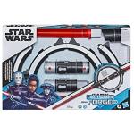 STAR WARS Lightsaber Forge Inquisitor Masterworks Set Double-Bladed Electronic Lightsaber, Customizable Roleplay Toy for Kids Ages 4 and Up
