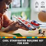 LEGO Star Wars Jedi Bob’s Starfighter Buildable Toy Vehicle, Brick Built Star Wars Starship with Jedi Bob Minifigure, Birthday Gift Idea for Boys, Girls or Any Fan Ages 8 and Up, 75388