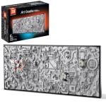 TG BLOCKS Star Trench 3D Wars Run Wall Art Craft Kit, Micro Brick Framed, Creative Activity Hobbies for Teens and Adults, DIY Home, Office Decor, Suitable for Kids 8+