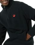 Amazon Essentials Disney | Marvel | Star Wars Men's Polar Fleece Quarter-Zip Mock Jackets, Star Wars Rebel Logo, Medium