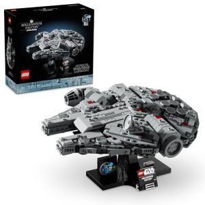 LEGO Star Wars Millennium Falcon A New Hope 25th Anniversary Collectable Model - DIY Building Sets for Adults, Men & Women, Ages 18+ - Comes with Display Stand - Star Wars Gift - 75375