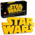 LEGO Star Wars Brick-Built Star Wars Logo - Building Blocks for Adults 18+ - Star Wars Gift Idea for Birthdays - Collectible DIY Model Kit - Home Decor Idea for Fans of The Movie Series - 75407