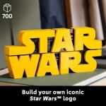 LEGO Star Wars Brick-Built Star Wars Logo - Building Blocks for Adults 18+ - Star Wars Gift Idea for Birthdays - Collectible DIY Model Kit - Home Decor Idea for Fans of The Movie Series - 75407