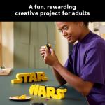 LEGO Star Wars Brick-Built Star Wars Logo - Building Blocks for Adults 18+ - Star Wars Gift Idea for Birthdays - Collectible DIY Model Kit - Home Decor Idea for Fans of The Movie Series - 75407