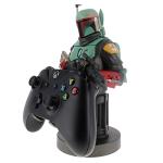 Exquisite Gaming: The Mandalorian: Boba Fett - Original Mobile Phone & Gaming Controller Holder, Device Stand, Cable Guys, Licensed Figure