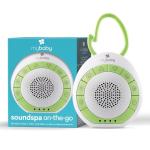 MyBaby Baby Sound Machine - White Noise Sound Machine for Baby, Travel, Nursery and On The Go - 4 Soothing Sounds, Integrated Clip, Small and Lightweight - Great for Baby Registry Gift