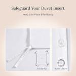 California Design Den 3 Pc White King Duvet Cover Set - Winner Good Housekeeping Best Bedding Awards 2025, 400 Thread Count Sateen, 100% Cotton Duvet Cover Set, Button Closure, Corner Ties - White