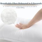 CozyLux Pillows Queen Size Set of 4, Hotel Quality Bed Pillows for Sleeping 4 Pack, Cooling Pillows for Side Back and Stomach Sleepers, Down Alternative Luxury Soft Supportive Fluffy Pillows (18x28)