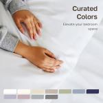 California Design Den White Queen Sheet Set Deep Pocket - 1000 Thread Count Sateen, Thick and Natural 100% Cotton Bedsheets, Durable Bedding Set - White