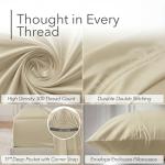 DECOLURE 100% Viscose Derived from Bamboo Sheets Queen Size - Luxury 6 Pc Naturally Cooling Sheets, Ultra Soft Bed Set - Deep 17" Pockets, Durable Double Stitching, Oeko Tex Standard (Creme)