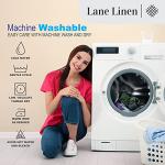 LANE LINEN 100% Cotton Twin Sheets – 450 Thread Count Sateen Sheets, Naturally Cooling & Soft, 15” Deep Pocket Fully Elasticized Fitted Sheet, Hotel Quality Bedding, Machine Washable, Ivory