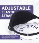 Mavogel Cotton Sleep Eye Mask - Updated Design Light Blocking with Adjustable Nose Bridge, Soft and Comfortable Night Eye Mask for Men Women, Eye Blinder for Shift Work, Includes Travel Pouch, Black