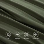 Andency King Size Sheets Set 4 Pieces, Dark Olive Green Super Soft Sheets for King Size Bed, Microfiber King Sheet, Deep Pocket Up to 16", Hotel Luxury Breathable & Cooling Bed Sheet Set