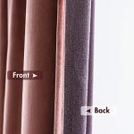 MIULEE Dusty Rose Pink Velvet Curtains Thermal Insulated Blackout Curtain Drapes for Bedroom Living Room Darkening 84 Inches Long Curtains Panels Rod Pocket Set of 2