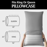 Beautyrest Luxury Goose Feathers Soft Pillows, 500 Thread Count Cover 20”x28”, Queen (Pack of 2), Supportive Fluffy Hotel Collection Bed Pillows for Side and Back Sleepers