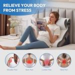 Ahpmeoa 3PCS Wedge Pillow Set for After Surgery, Back Pillow for Bed Sitting up, 10-in-1 Foam Wedge Pillow for Acid Reflux & Back Pain Relief, Post Surgery Pillow for GERD & Snoring, White