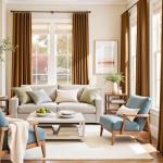 Lazzzy Velvet Blackout Curtains Thermal Insulated Room Window Drapes Super Soft Luxury Curtains for Living Room Bedroom Rod Pocket 2 Panels, Gold Brown, 52" W x 84" L