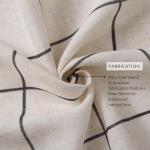 Elrene Home Fashions Brighton Windowpane Plaid Blackout Window Curtain, Living Room and Bedroom Drape with Rod Pocket Tabs, 52" x 84", Black, 1 Panel