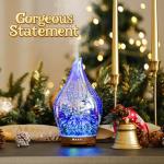 Porseme Oil Diffuser 3D Glass Aromatherapy Ultrasonic Humidifier, Air Refresh Auto Shut-Off, Timer Setting, BPA Free for Home Hotel Yoga Leisure SPA Gift 150ml Last 6H