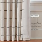 Elrene Home Fashions Brighton Windowpane Plaid Blackout Window Curtain, Living Room and Bedroom Drape with Rod Pocket Tabs, 52" x 84", Black, 1 Panel