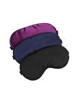 Hochoek Silk-Sleep-Mask Eye-Mask Eye-Cover Eyeshade - 100% Silk Soft Adjustable Strip(Black+Dark Blue+Purple)