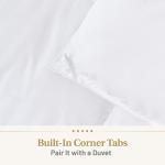 Down Alternative Comforter Queen Size - Fluffy Duvet Insert - Puffy Premium All Season Winter - Luxury Breathable Hotel Plush Comforter - Queen, White, 86x86 inches - Eco-Compressed Packing