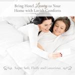 Down Alternative Comforter Queen Size - Fluffy Duvet Insert - Puffy Premium All Season Winter - Luxury Breathable Hotel Plush Comforter - Queen, White, 86x86 inches - Eco-Compressed Packing