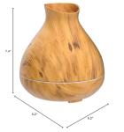 BZseed Aromatherapy Essential Oil Diffuser 550ml 12 Hours Wood Grain Aroma Diffuser with Timer Cool Mist Humidifier for Large Room, Home, Baby Bedroom, Waterless Auto Shut-off,7 Colors Lights Changing