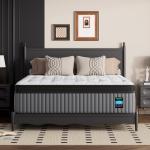 BedStory Extra Firm Queen Mattress 14 Inch, Deep Sleep Hybrid Mattresses 7-Zone Pain Relief - Extra Firm Bed in a Box - Fiberglass Free, CertiPUR-US Certified, 365-Night Trial, Forever Warranty