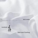 COHOME Quilted Oversized Queen Size Comforter - All-Season Down Alternative Duvet Insert - Luxury Hotel Winter Warm White Comforter with Anti-Clump Tech & 8 Tabs - Reversible（98"x98"）