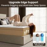 BedStory Firm King Mattress 14 Inch, Hybrid Mattress with Back & Hip Support, Cooling Gel, Motion Isolation for Couples, Fiberglass Free, CertiPUR-US Certified, Hotel Collection