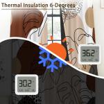 Xiazhilaio Blackout Curtains 2 Panels - Boho & Mid Century Modern Drapes with Abstract Tropical Leaf Pattern, Light Blocking Thermal Insulated Window Treatments for Bedroom Living Room, 52Wx84L