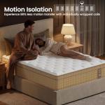BedStory Firm King Mattress 14 Inch, Hybrid Mattress with Back & Hip Support, Cooling Gel, Motion Isolation for Couples, Fiberglass Free, CertiPUR-US Certified, Hotel Collection