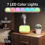 SPLITSKY Aromatherapy Essential Oil Home Diffuser with Remote Control, 300ML Large Room Cool Mist Air Humidifier, 8 Hours Quiet Operation, Timer, 7 Colors LED Night Night，Suitable Home,Yoga.