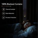 100% Blackout Shield Linen Pinch Pleated Curtains, Blackout Curtains 96 Inch Long 2 Panel Set, Pleated Drapes with Hooks for Bedroom & Living Room, 40" W x 96" L, Cream