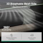 Novilla AiryFlow King Size Mattress 14 Inch, Gel Memory Foam Mattress King for Cool Night & Spinal Alignment, Pressure Relief & Motion Isolation, Green Tea-Infused, CertiPUR-US Certified, Medium Firm