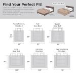 Bedsure Duvet Insert Queen Size - Lightweight Comforter, Quilted Cooling Duvet Insert, Down Alternative Summer Comforter with 8 Tabs, Ultra Soft, Striped, Machine Washable, Queen, 88x88 inches