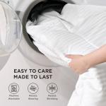 Bedsure Duvet Insert Queen Size - Lightweight Comforter, Quilted Cooling Duvet Insert, Down Alternative Summer Comforter with 8 Tabs, Ultra Soft, Striped, Machine Washable, Queen, 88x88 inches